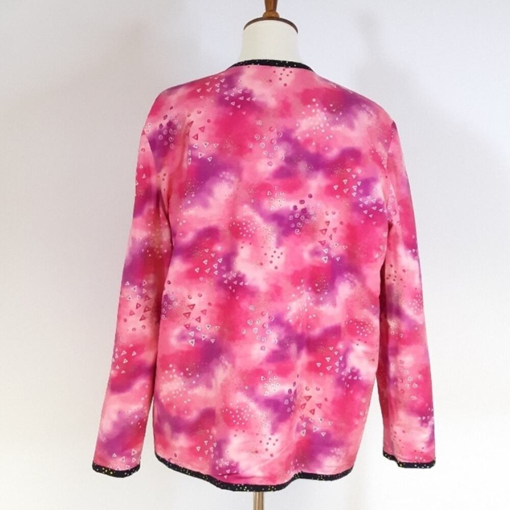 Quilted Patchwork Tapestry Jacket - Bright Pink, … - image 7